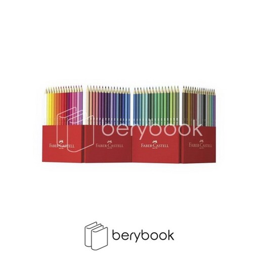 faber-castell / مداد رنگی / 60 رنگ / جعبه مقوایی / قرمز رنگ / 111260