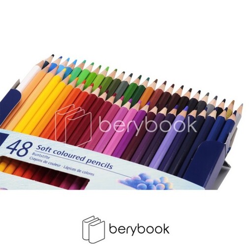 staedtler / مداد رنگی / 48 رنگ / soft / جعبه مقوایی / 143C48LJ