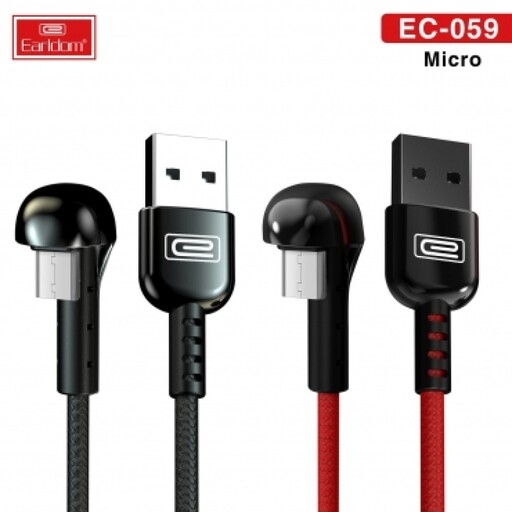 کابل شارژ میکرو Earldom مدل EC-059 micro - مشکی, هفت روز ضمانت تست و اصالت کالا