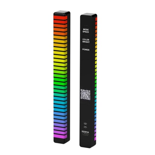 چراغ اکولایزر شارژی مدل D10 3D RGB 32LED