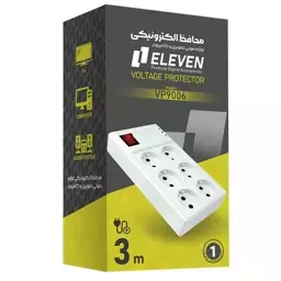 محافظ برق شش خانه 3 متری VP9006 ELEVEN