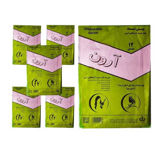 پیش بند یکبار مصرف آرایشگاهی آرون مدل AA-1-50PKG مجموعه 50 عددی