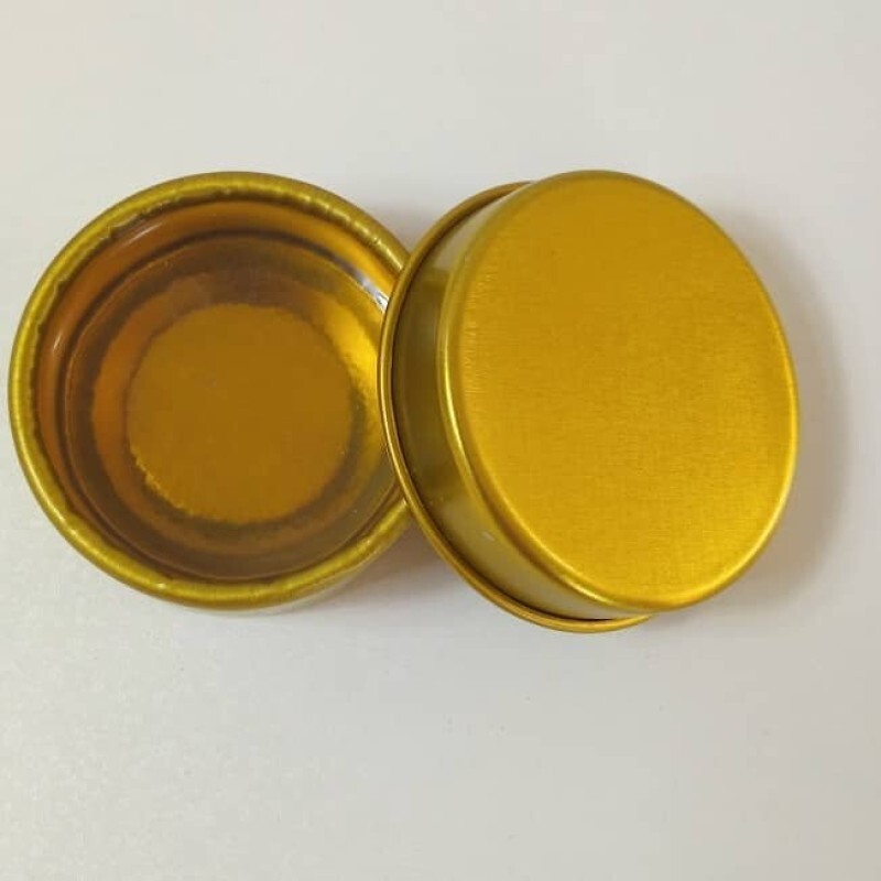 ظرف صابون لیفت ابرو فلزی طلایی (بسته 10عددی)