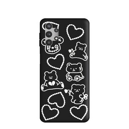 کاور طرح خرس و قلب کد f1055 مناسب برای گوشی موبایل سامسونگ Galaxy A32 5g / M32 5g