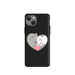 کاور قاب گارد طرح قلب گربه ای کد t6594 مناسب برای گوشی موبایل اپل iphone 14