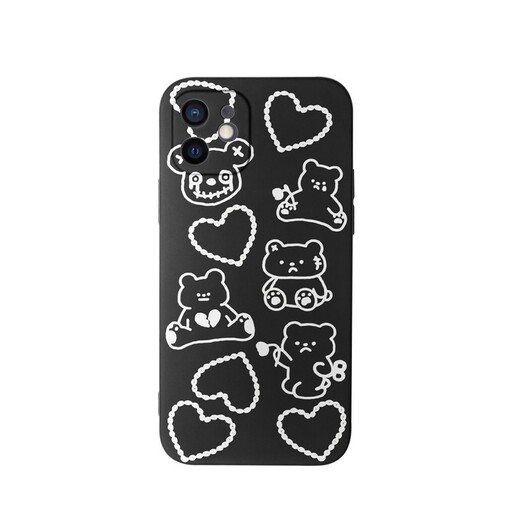 کاور طرح خرس و قلب کد f4015 مناسب برای گوشی موبایل اپل iphone 11