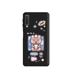 کاور طرح خرس شکمو کد m1290 مناسب برای گوشی موبایل سامسونگ Galaxy A7 2018 / A750