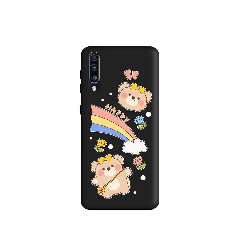 کاور طرح خرس رنگین کمان کد m528 مناسب برای گوشی موبایل سامسونگ Galaxy A50