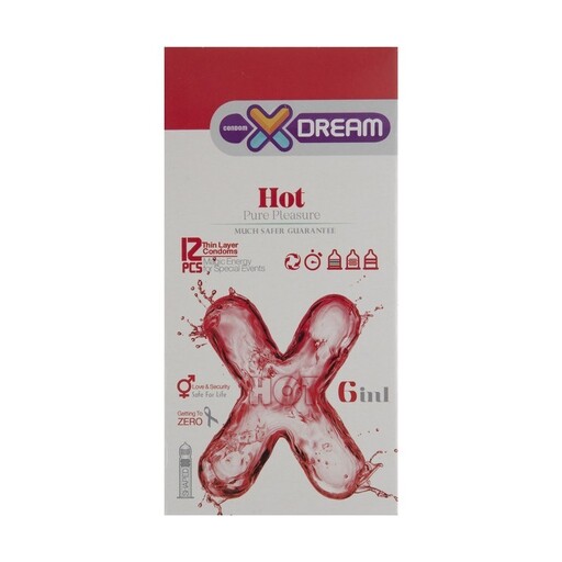 کاندوم ایکس دریم XDREAM مدل داغ HOT بسته 12 عددی