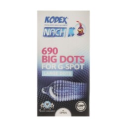 کاندوم ناچ کدکس خاردار مدل  big dots  بسته 10 عددی