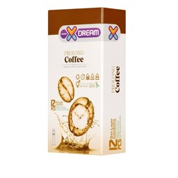 کاندوم ایکس دریم XDREAM مدل قهوه COFFEE بسته 12 عددی
