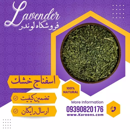 سبزی اسفناج خشک معطر(100گرمی) فروشگاه لوندر