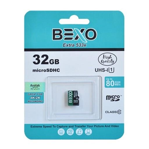 کارت حافظه‌ microSDHC بکسو مدل Extra کلاس 10 استاندارد UHS-I U1 سرعت 80MBps ظرفیت 32 گیگابایت