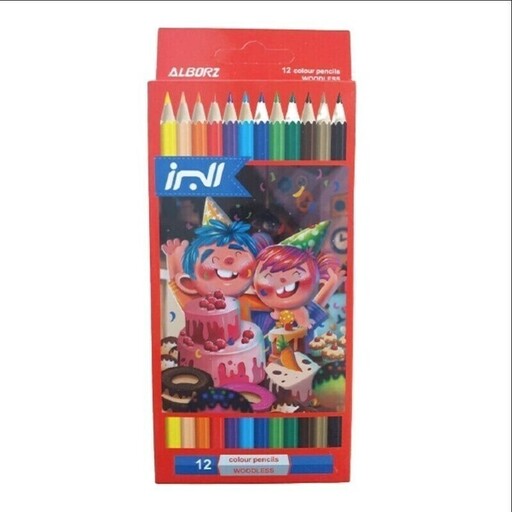 مداد رنگی 12 رنگ البرز مدل تولد(علم گستر)