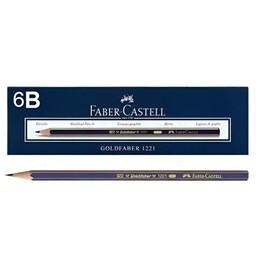 مداد طراحی فابرکاستل (Faber Castell) با درجه سختی نوک 6B(علم گستر)