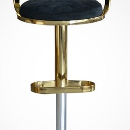 صندلی اپن جکدار پایه فلزی مدل آریین، دور حلقه ای - مشکی