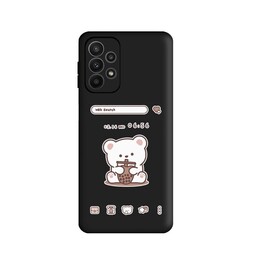 کاور طرح خرس اسموتی کد m166 مناسب برای گوشی موبایل سامسونگ Galaxy A73