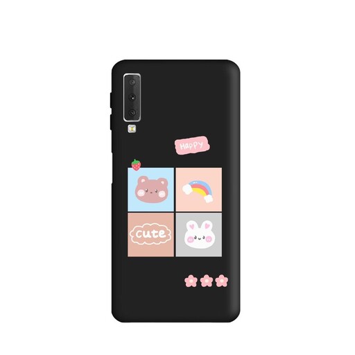 کاور قاب گارد طرح خرس و خرگوش کد t8903 مناسب برای گوشی موبایل سامسونگ Galaxy A7 2018 / A750
