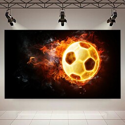 پوستر طرح فوتبال مدل توپ آتشین کد AR22810