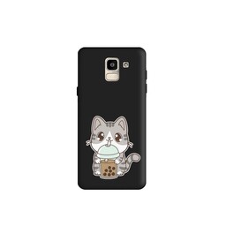 کاور طرح گربه اسموتی کد t4392 مناسب برای گوشی موبایل سامسونگ Galaxy J8