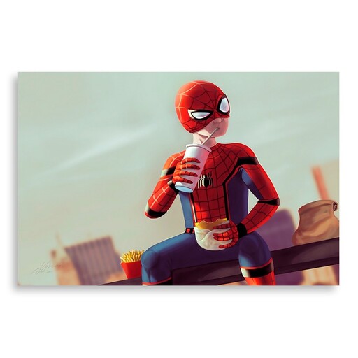 تابلو شاسی طرح مرد عنکبوتی Spider Man مدل NV0186