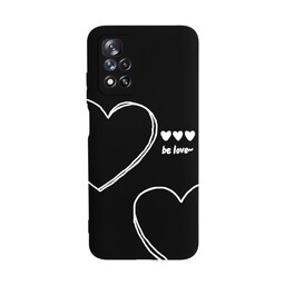کاور قاب گارد طرح قلب مینیمال خطی کد f7752 مناسب برای گوشی موبایل شیائومی Redmi Note 11 5G / Poco M4 Pro 5G
