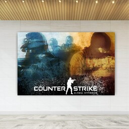پوستر دیواری طرح گیم Counter Strike مدل SDP1374
