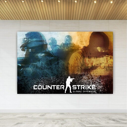 پوستر دیواری طرح گیم Counter Strike مدل SDP1374