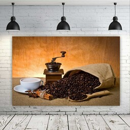 پوستر دیواری طرح قهوه و آسیاب قهوه مدل SDP2707