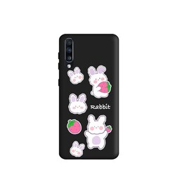 کاور قاب گارد طرح خرگوش و توت فرنگی کد t5251 مناسب برای گوشی موبایل سامسونگ Galaxy A70 / A70s