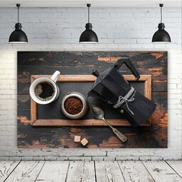 پوستر دیواری طرح قهوه و آسیاب قهوه مدل SDP2700