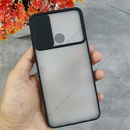 قاب گوشی Huawei Y6p پشت مات محافظ لنزدار - مشکی