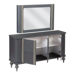 آینه و کنسول مدل الماس به همراه میز تلویزیون - توسی