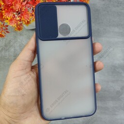 قاب گوشی Huawei Y7p پشت مات محافظ لنزدار - سورمه-ای