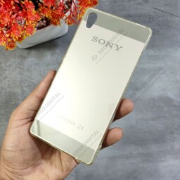 قاب گوشی آینه ای Sony Z4 / Z3 Plus دور ژله ای