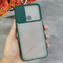 قاب گوشی Huawei Y6p پشت مات محافظ لنزدار - سبز