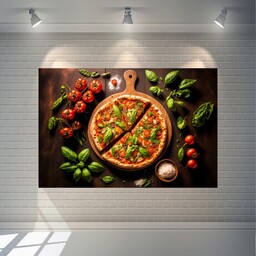 پوستر دیواری طرح فست فود مدل پیتزا کد SDP7908