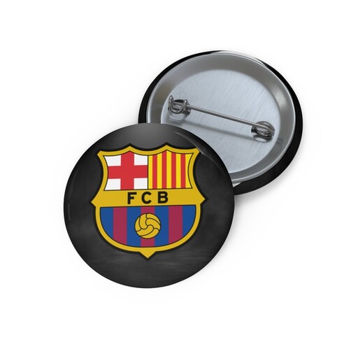 پیکسل مدل سنجاقی طرح پرچم تیم فوتبالی بارسلونا NF0001 مجموعه دو عددی