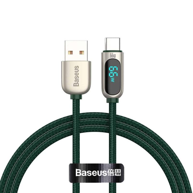 کابل تبدیل USB به USB-C باسئوس مدل Digital Display 66w طول 1 متر