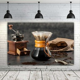 پوستر دیواری طرح قهوه و آسیاب قهوه مدل SDP2706