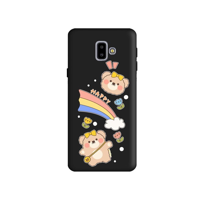 کاور طرح خرس رنگین کمان کد m1048 مناسب برای گوشی موبایل سامسونگ Galaxy J6 Plus