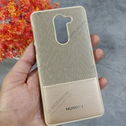 قاب گوشی Huawei Honor 6X پشت پارچه ای چرمی - کرم