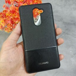 قاب گوشی Huawei Honor 6X پشت پارچه ای چرمی - مشکی