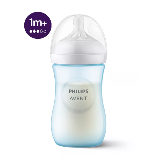 شیشه شیر نچرال 260 میلی لیتر فیلیپس اونت PHILIPS AVENT سری Natural Response - آبی