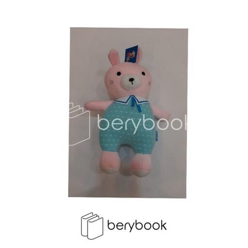 BT TOYS / عروسک خرس نانو / لباس یقه دار خال دار