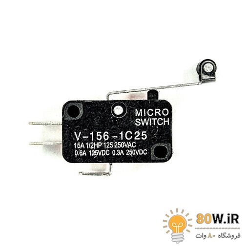 میکروسوئیچ اهرم دار با غلتک V-156-1C25