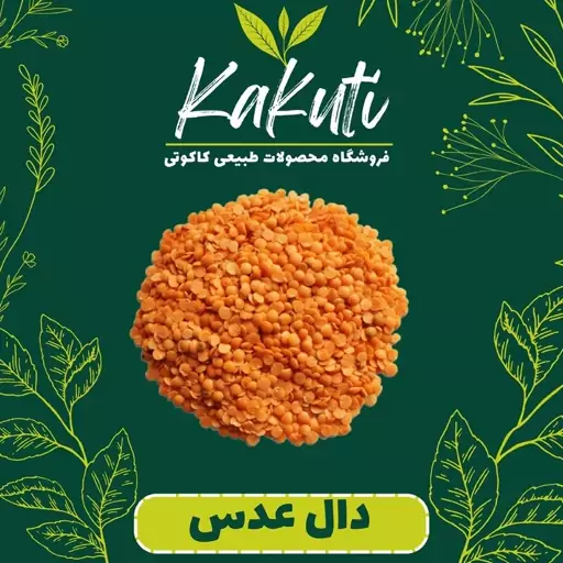 دال عدس سورت شده درجه یک (800 گرمی) فروشگاه کاکوتی