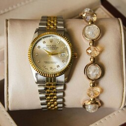 ساعت مچی زنانه رولکس دیت جاست با گارانتی ROLEX DATEJUST