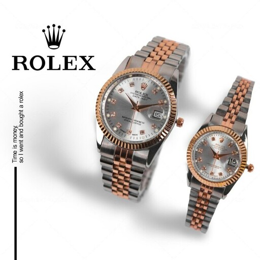 ست زنانه مردانه ساعت مچی رولکس دیت جاست    Rolex Date just