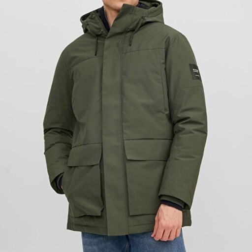 کاپشن روزمره مردانه لجنی برند jack jones JJEROB PARKA SN